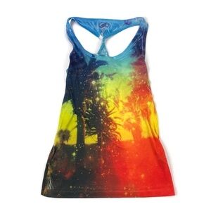 OP Womens Juniors Tank Top Tie Dye Small 3/5